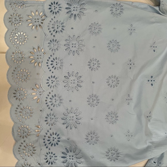 J.Crew Funnelneck Top in Eyelet - Picture 3 of 6